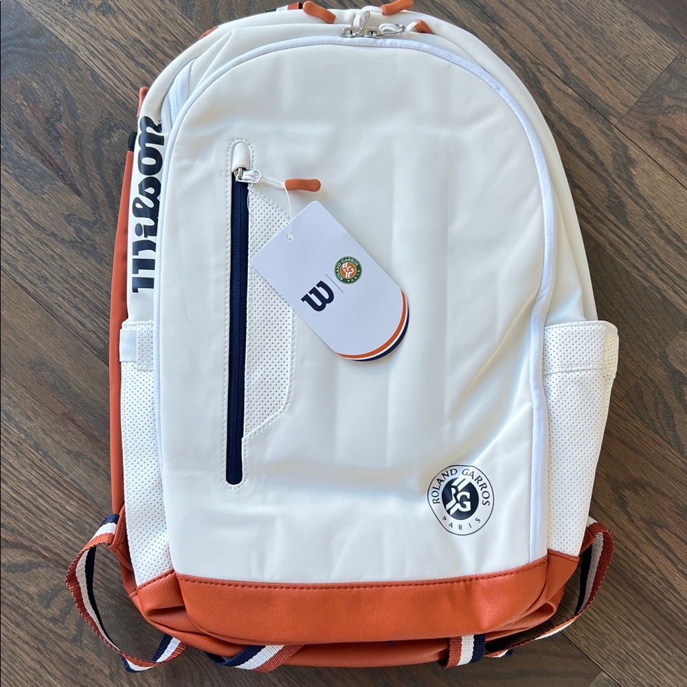 💎Rare💎 NWT Roland Garros Tour Backpack • White Navy Clay
